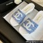Chanel Tweed & Patent Calfskin Mules G45555 Blue 2024