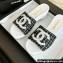 Chanel Tweed & Patent Calfskin Mules G45555 Black 2024