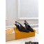 Louis Vuitton Heel 6.5cm Lace Sparkle Slingback Pumps Black 2024