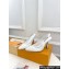 Louis Vuitton Heel 9.5cm Lace Sparkle Slingback Pumps White 2024