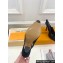 Louis Vuitton Heel 9.5cm Lace Sparkle Slingback Pumps Black 2024