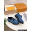 Louis Vuitton LV Checker Women/Men Derbys Monogram Denim Blue 2024