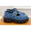 Louis Vuitton LV Checker Women/Men Mary Janes Monogram Denim Blue 2024