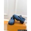 Louis Vuitton LV Checker Women/Men Mary Janes Monogram Denim Blue 2024