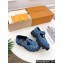 Louis Vuitton LV Checker Women/Men Mary Janes Monogram Denim Blue 2024