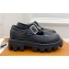 Louis Vuitton Calf leather LV Checker Women/Men Mary Janes Black 2024