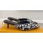 Louis Vuitton Heel 4cm Leopard Print Stellar Mules Black/White 2024