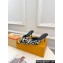 Louis Vuitton Heel 7cm Leopard Print Stellar Mules Black/White 2024