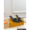 Louis Vuitton Heel 7cm Glazed calf leather Stellar Mules Black 2024