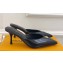 Louis Vuitton Heel 7cm Glazed calf leather Stellar Mules Black 2024