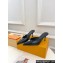 Louis Vuitton Heel 7cm Glazed calf leather Stellar Mules Black 2024