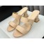 Chanel Lambskin & Imitation Pearls Mules G45685 Beige 2024