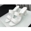 Chanel Lambskin & Imitation Pearls Mules G45685 White 2024