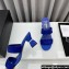 Chanel Kid Suede & Imitation Pearls Mules G45685 Blue 2024