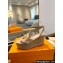 Louis Vuitton Heel 9cm Platform 6cm Calf leather LV Isola Wedge Sandals Beige 2024