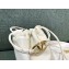 Valentino Vlogo Pouf Nappa Leather Mini Bucket Bag White 2024