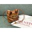 Valentino Vlogo Pouf Nappa Leather Mini Bucket Bag Brown 2024