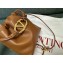 Valentino Vlogo Pouf Nappa Leather Mini Bucket Bag Brown 2024