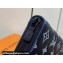 Louis Vuitton Monogram Shadow calfskin leather Zippy Vertical Wallet M83381 Ink Blue/White 2024