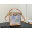 Louis Vuitton Damier canvas Nano Noé Bag N40640 Pistachio Green 2024