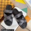 Louis Vuitton Damier pattern Men's Mules Black 2024