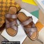 Louis Vuitton Damier pattern Men's Mules Brown 2024