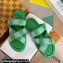 Louis Vuitton Damier pattern Men's Mules Green 2024