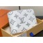 Louis Vuitton Monogram Shadow calfskin leather Multiple Wallet M83380 White/Navy 2024