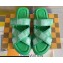 Louis Vuitton Damier pattern Men's Mules Green 2024