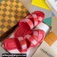 Louis Vuitton Damier pattern Men's Mules Red 2024