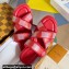 Louis Vuitton Damier pattern Men's Mules Red 2024