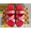 Louis Vuitton Damier pattern Men's Mules Red 2024