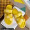 Louis Vuitton Damier pattern Men's Mules Yellow 2024