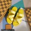 Louis Vuitton Damier pattern Men's Mules Yellow 2024