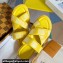 Louis Vuitton Damier pattern Men's Mules Yellow 2024