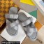 Louis Vuitton Damier pattern Men's Mules Gray 2024