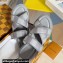 Louis Vuitton Damier pattern Men's Mules Gray 2024