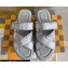 Louis Vuitton Damier pattern Men's Mules Gray 2024