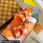 Louis Vuitton Damier pattern Men's Mules Orange 2024