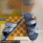 Louis Vuitton Damier pattern Men's Mules Blue 2024