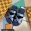 Louis Vuitton Damier pattern Men's Mules Blue 2024