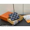 Louis Vuitton Monogram Shadow calfskin leather Multiple Wallet M83379 Ink Blue/White 2024