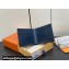 Louis Vuitton Monogram Shadow calfskin leather Multiple Wallet M83379 Ink Blue/White 2024