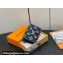 Louis Vuitton Monogram Shadow calfskin leather Pocket Organizer Wallet M83378 Ink Blue/White 2024