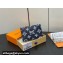 Louis Vuitton Monogram Shadow calfskin leather Pocket Organizer Wallet M83378 Ink Blue/White 2024