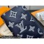 Louis Vuitton Monogram Shadow calfskin leather Pocket Organizer Wallet M83378 Ink Blue/White 2024