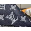 Louis Vuitton Monogram Shadow calfskin leather Pocket Organizer Wallet M83378 Ink Blue/White 2024