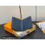 Louis Vuitton Monogram Shadow calfskin leather Pocket Organizer Wallet M83378 Ink Blue/White 2024