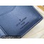 Louis Vuitton Monogram Shadow calfskin leather Pocket Organizer Wallet M83378 Ink Blue/White 2024