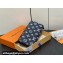 Louis Vuitton Monogram Shadow calfskin leather Zippy Vertical Wallet M83381 Ink Blue/White 2024